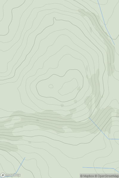 Thumbnail image for Mynydd y Gaer [Neath to Chepstow] [SS766935] showing contour plot for surrounding peak
